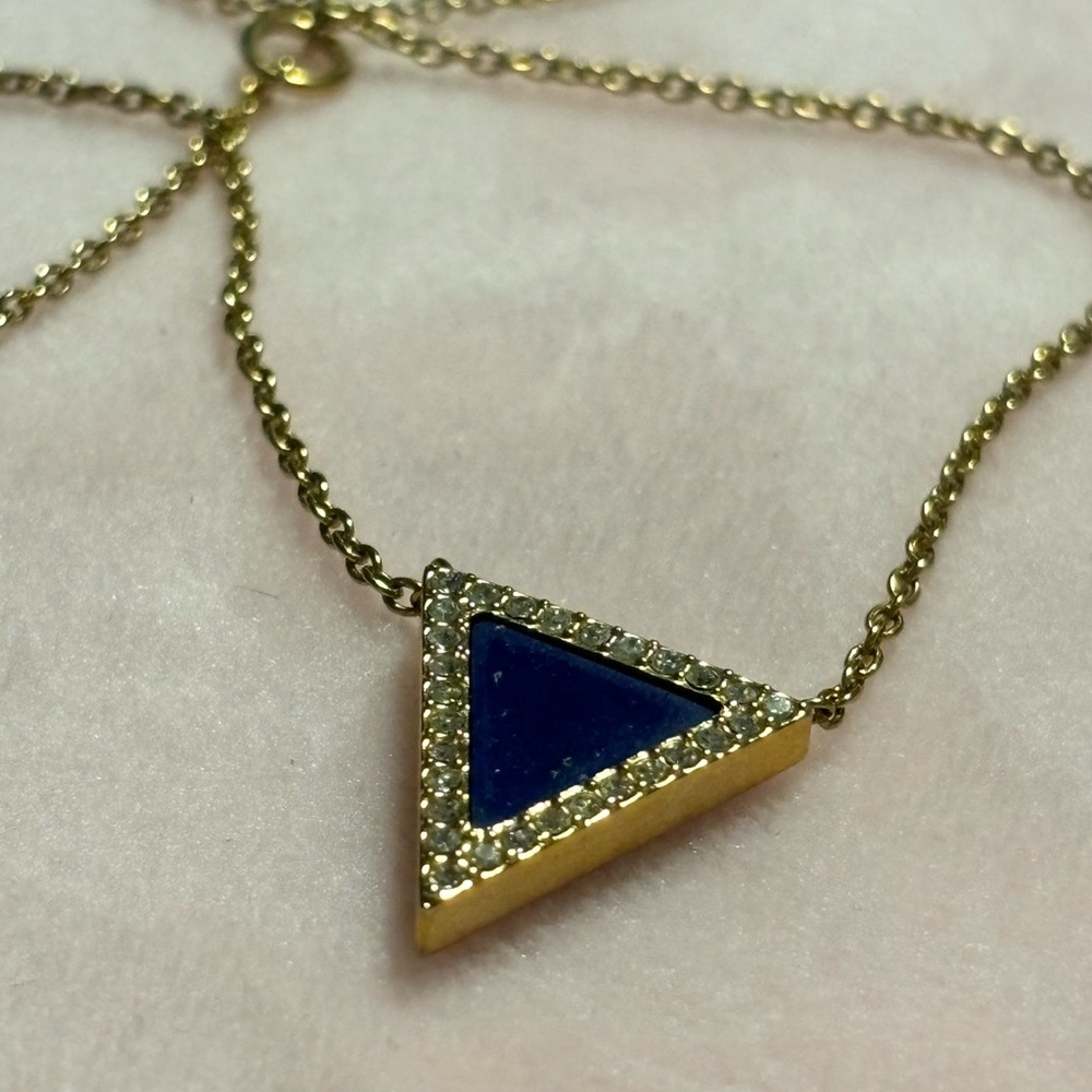 Michael Kors Pace Lapis Triangle Motif Pendant